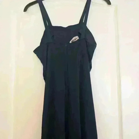 Vintage 70s long navy dress  with Jacket - Picture 9 of 12